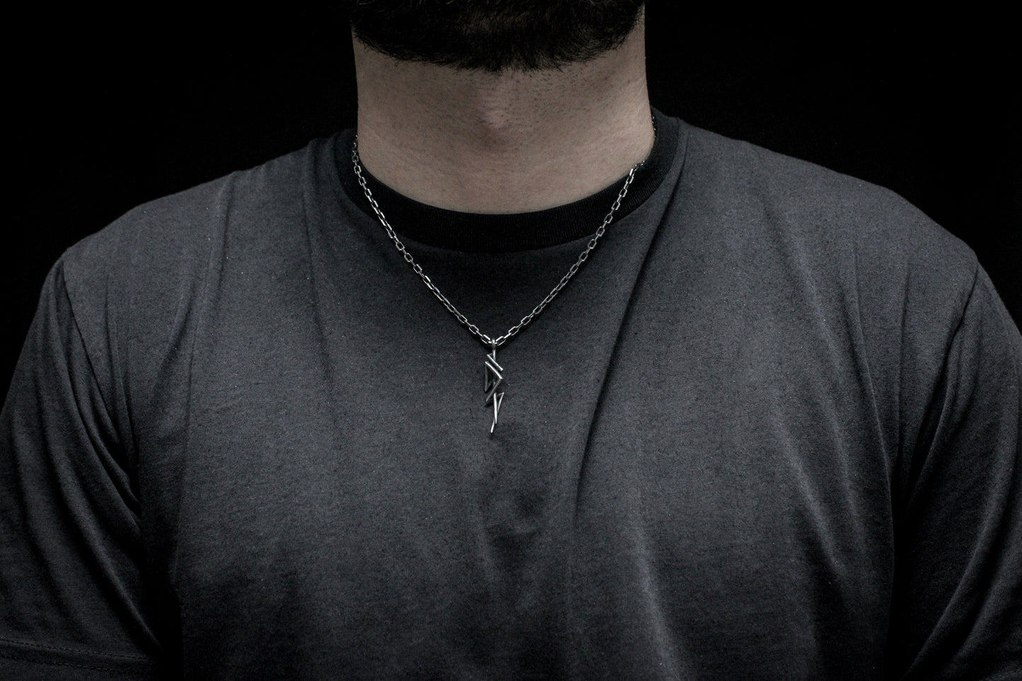 BLACKENED SURGE PENDANT