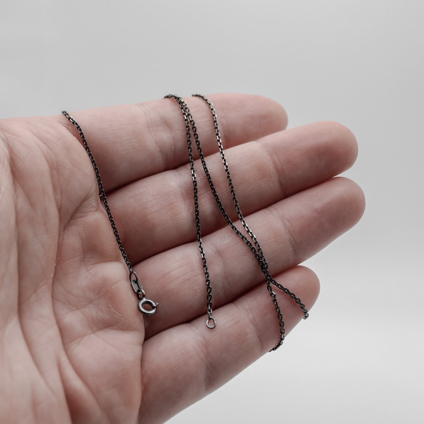 1.4MM (040) Blackened Anchor Cable Chain