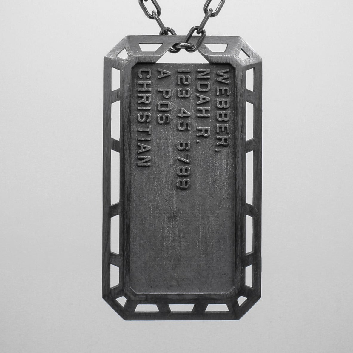 CUSTOM ISOGRID DOG TAG PENDANT