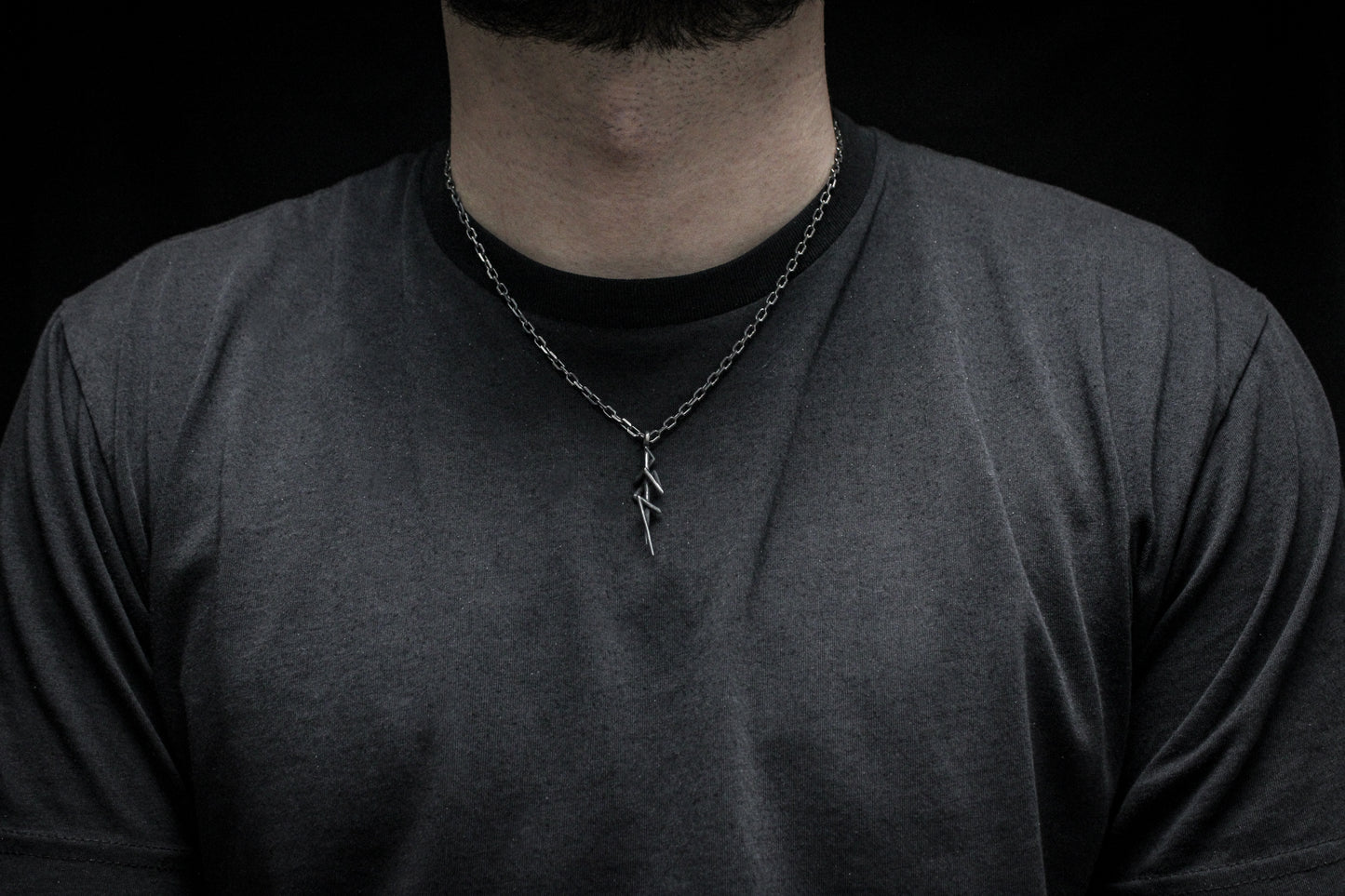 BLACKENED SURGE PENDANT